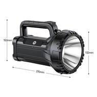 DP Led Searchlight 75W High-Power Dual Dimming Strong Light Long-Range 2800mah Battery Outdoor Searc