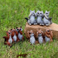 1pc Resin 3 Wise Monkeys Statue Decor, Ideal For Home, Office, Aquarium, Garden, Patio, And Best Gif