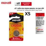 Pin CR2016 Maxell Lithium 3V cao cấp sản xuất tại Nhật Bản