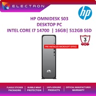 HP OmniDesk S03 Slim Desktop PC (I3-14100| i5-14400 | I7-14700,16GB, 512GB SSD, Intel, W11P, HS)