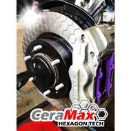 MX7988 CeraMAX Hexagon rotor disc front Isuzu Dmax 13'-19' MU-X CHEVROLET COLORADO 12-17' 2.8 D 4WD