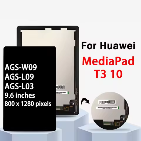 9.6“inch 100% Test For Huawei MediaPad T3 10 LCD Display Touch Screen Digitizer Assembly AGS-L03 AGS