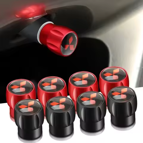 Alloy Car Wheel Stem Covers Tire Valve Caps for Mitsubishi ASX Lancer 9 10 L200 Colt Pajero Outlande