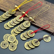 3Pcs Feng Shui Knot Coins Car Home Decor Blessings of Health Happiness Fortune Prosperity Success Br