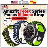 Amazfit T-Rex 3 /Amazfit T-Rex 2 Strap Sport Double Color Porous Strap, Tali Jam Sport Amazfit T-Rex