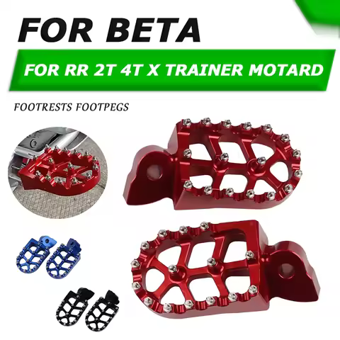 Motorcycle CNC Foot Pegs Footpeg Pedals FootRest For BETA RR 2T 4T 350 390 400 430 450 480 498 500 5