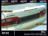 M133 Proton Wira Saloon Fiber Spoiler With LED (Mivec) Body kit Bodykit