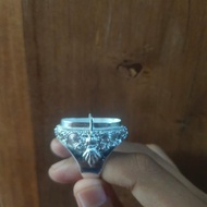 Cincin Ring Perak silver Ukir Manuk Bali Asli 925 Pria Laki jumbo