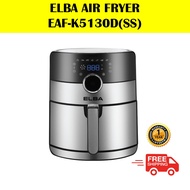 【FREE SHIPPING】ELBA Air Fryer EAF-K5130D(SS) - Touch Control Panel with LED Display - Stainless Stee