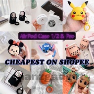 Ship From KL | | AirP0ds Case 1/2 Generation & AirP0ds Pro Case Silicone Shockproof Case For AirP0ds