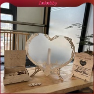 [Lohobby] Wedding Guest Book, Dropbox with Sign, Heart Frame for Outdoor Anniversaries