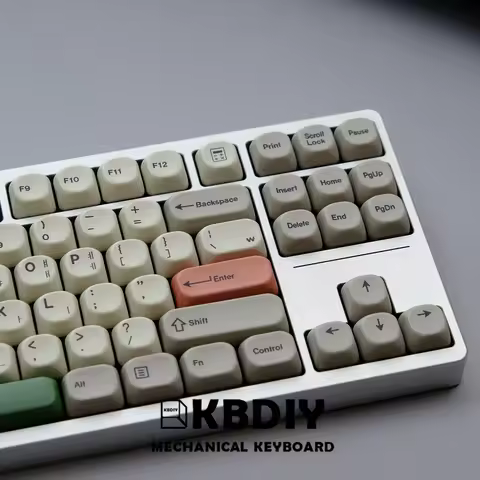 KBDiy 139 Keys KOA Profile Keycaps Set Custom PBT Korean GMK 9009 Keycap for Mechanical Keyboard Ret