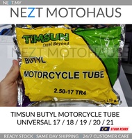 Timsun Universal Butyl Motorcycle Tayar Tyre Tube 17" 18" 19" 20" 21"