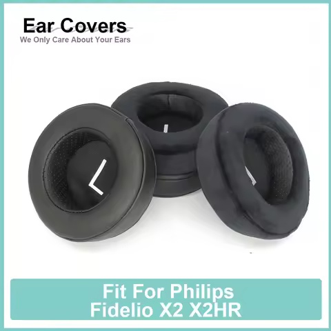 Earpads For Philips Fidelio X2 X2HR Headphone Earcushions Protein Velour Pads Memory Foam Ear Pads