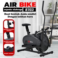 BG Sport Elliptical Bike Sepeda Statis Orbitrack Platinum Fitness Air model 8703 Black