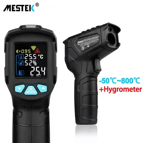 Mestek IR02C Infrared Thermometer, Non-Contact Digital Laser Temperature Meter