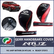 [NEW] Perodua Aruz Leather Auto Gear Knob Cover Handbrake Cover Aruz Interior Car Accessories Aruz A