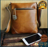 Tas Kulit Asli Pria Wanita - Tas Selempang kulit asli kickers - Tas PRIA kulit asli