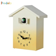 [Predolo] Cuckoo Wall Clock Nordic Style Bird House Clock Hourly Chime Green