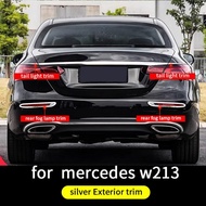 For Mercedes W213 E 2021-2023 200 260 300 Silver Exterior Trim Accessories