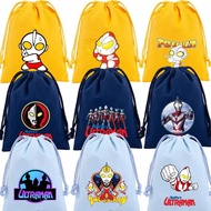 Ultraman drawstring bag cartoon storage bag gift bag plush cloth bag