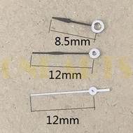 Silver Second Hand Hollow 12mm Black Watch Hands for Miyota 6M12 Quartz Movement