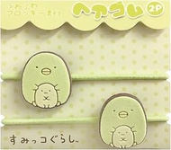 Sumikko Gurashi K7511B Flocking Hair Elastics, 2 Pieces, Penguin