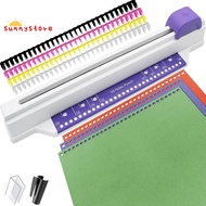 Hand Push Binder, 30 Hole Binder Machine, Coil Binder, Home Desktop Binder Puncher for A4 A5 A6 A7 B