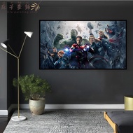 Marvel 10th Anniversary Decoration Painting Family Photo Living Room Hanging Picture Iron Man Poster