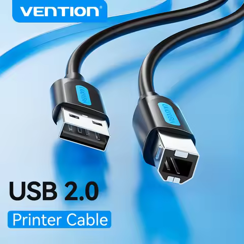 Vention USB Printer Cable USB 3.0 2.0 Type A Male to B Male Cable for Canon Epson HP ZJiang Label Pr