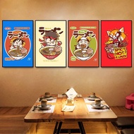 Japanese Izakaya Sushi Ramen Restaurant Decor Frameless Waterproof Cartoon Anime Canvas Painting