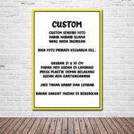 Photo Frame, CUSTOM CUSTOM REQUEST/ A4 Size "21x30" Photo Frame A4 Frame