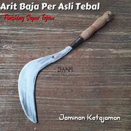 Arit Baja Per Tebal Finishing Putih Super Tajam - Aret Pengaritan Sabit Baja Tebal Anti Gompal - Sab