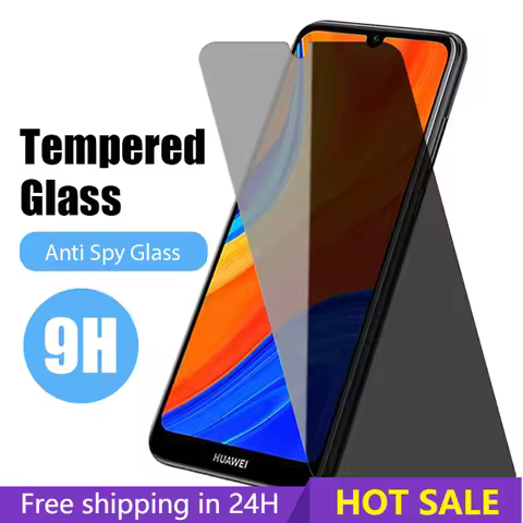 Anti Spy Glass on Huawei P30 Lite P40 P20 Pro P Smart 2019 Z 9H HD Glass Toughed Film on Huawei Y9 P