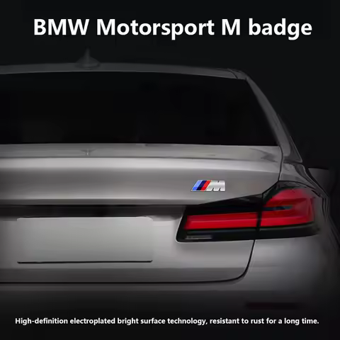 ABS M Badge Car Body Sticker Side Fender Trunk Decals For BMW M E34 E36 E60 E90 E46 E39 E70 F10 F20 