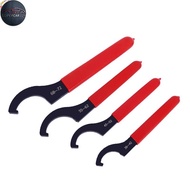 SC [HME] C Hook Spanner Wrench Collet Chuck for38-42mm Round Nut with Red Non-slip Handle【Ready Stoc