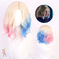 INNICE Women Prop Wig, BoBo Style Gradient Women Cosplay Wig, Hot Sale Anime Enid Sinclair 35cm Shor