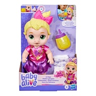 Baby Alive Lil Sips LaLa GooGoo Doll with Bottle Accessory, Blonde Hair, 11 Inc, Toys for 3 Year Old