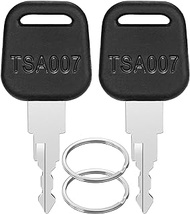 Gnellkoor TSA007 Master Luggage Key, 2 Pieces, Black, One-Touch Lock