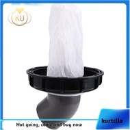 IBC Ton Pail Accessories Ton Pail Plastic with Filter Ton Pail Cover DN150 Black DN150-165MM 45 Degr