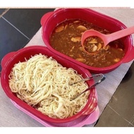 Oval Server 4L (1pc) - Red / Purple