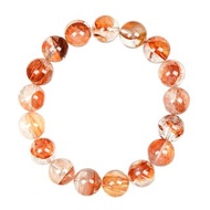 【正佳珠寶】膠花水晶 高品錦鯉膠花水晶 12.4-12.8mm 膠花手珠