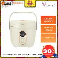 La Gourmet Electric 0.8L Rice Cooker RC08DGMG Digital Ceragan Ceramic AI Detector RC08DGVC Periuk Na