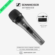 SENNHEISER E835S HANDHELD DYNAMIC CARDIOID LIVE VOCAL MICROPHONE (E835-S/ LOCKABLE ON OFF SWITCH/SEA