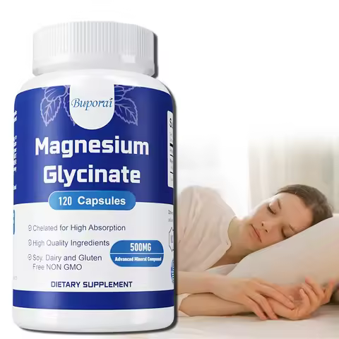 Magnesium Glycinate - Supports Nerve, Muscle, Bone and Heart Health, Helps with Stress, Sleep Qualit