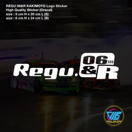 REGU 06&R KAKIMOTO Logo Sticker / Decal (High Quality Sticker)
