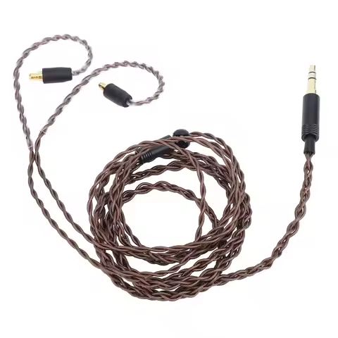 Earphone Cable 3.9ft Headphone Upgrade Replacement Cable 3.5mm Plug Professional Wear Resistance for