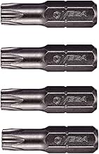 VEGA T30 TORX Security Bits. Professional Grade ¼ Inch Hex Shank TORX T-30 S2 Steel 1" Security Bits