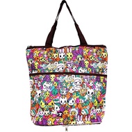 tokidoki print foldable shopping tote bag