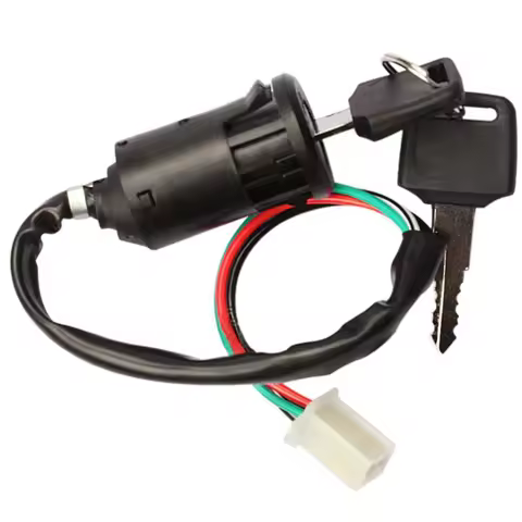 ATV Ignition Switch Key With Wire & Lock for Most Quad Dirt Bikes 50cc/70cc/110cc/125cc/150cc/250cc 
